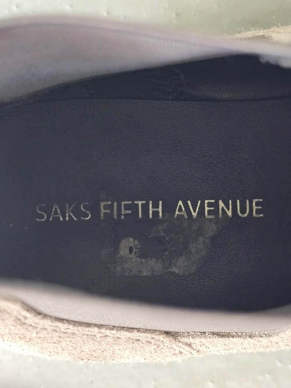 Saks Fifth Avenue Calais Grey Suede Chelsea Boots Men's Size 8.5 M - Picture 7 of 13